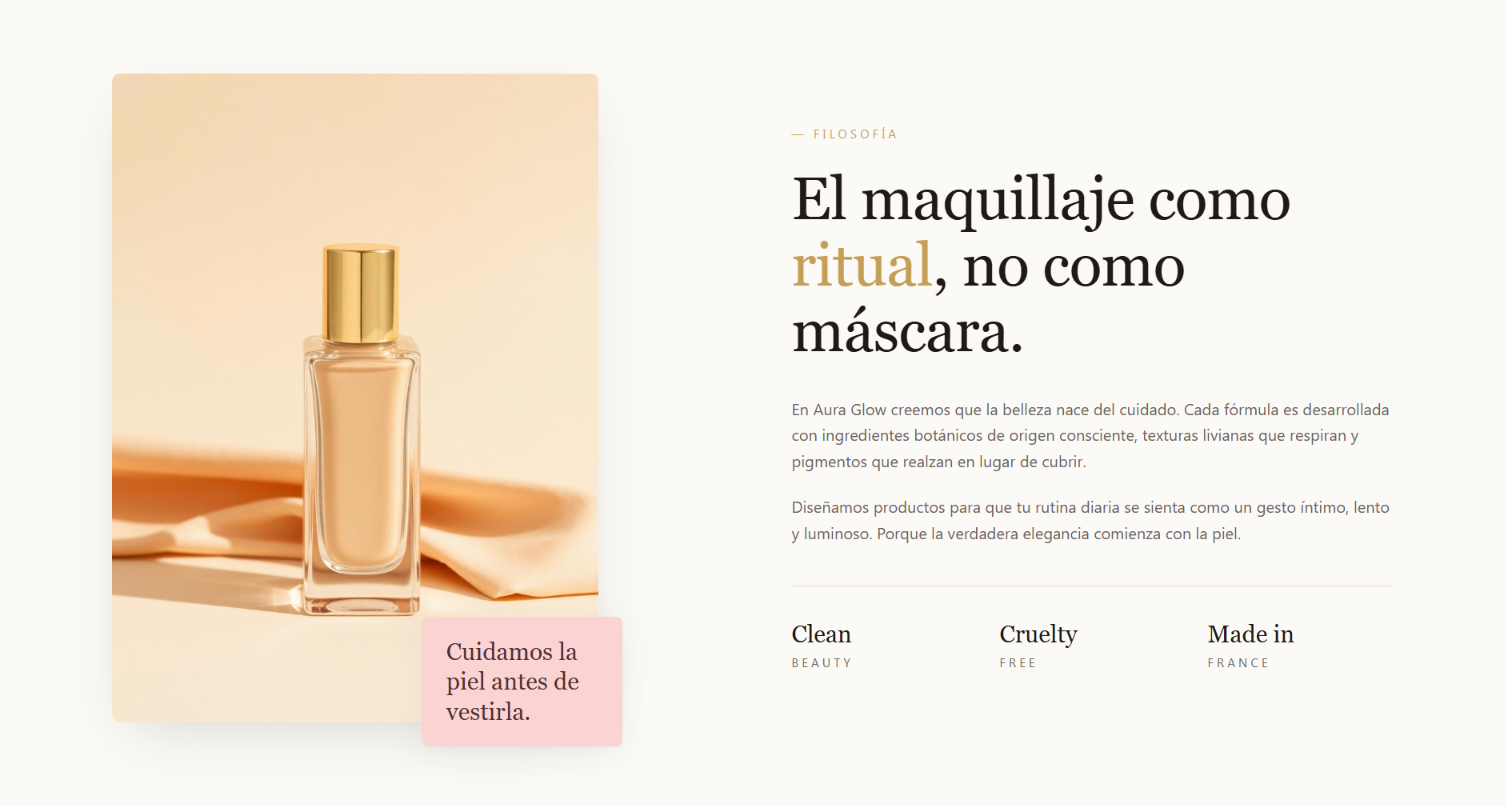 Aura Glow — Filosofía de marca
